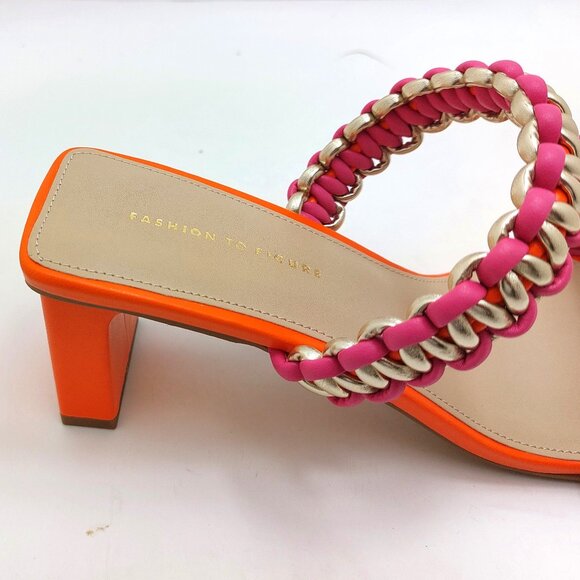 Fashion to Figure Jess Women's Wide Width Heeled Sandals - Size 10 - Picture 9 of 13